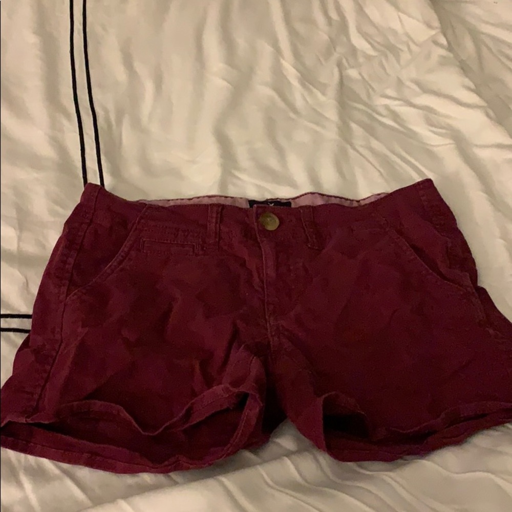 American Eagle Burgundy shorts